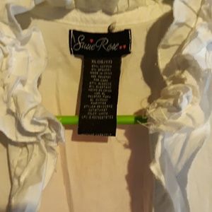 Ruffle cropped shirt